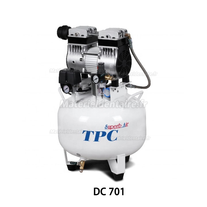 TPC DC701/702/703/704 compresseur silencieux sans huile 32-120L